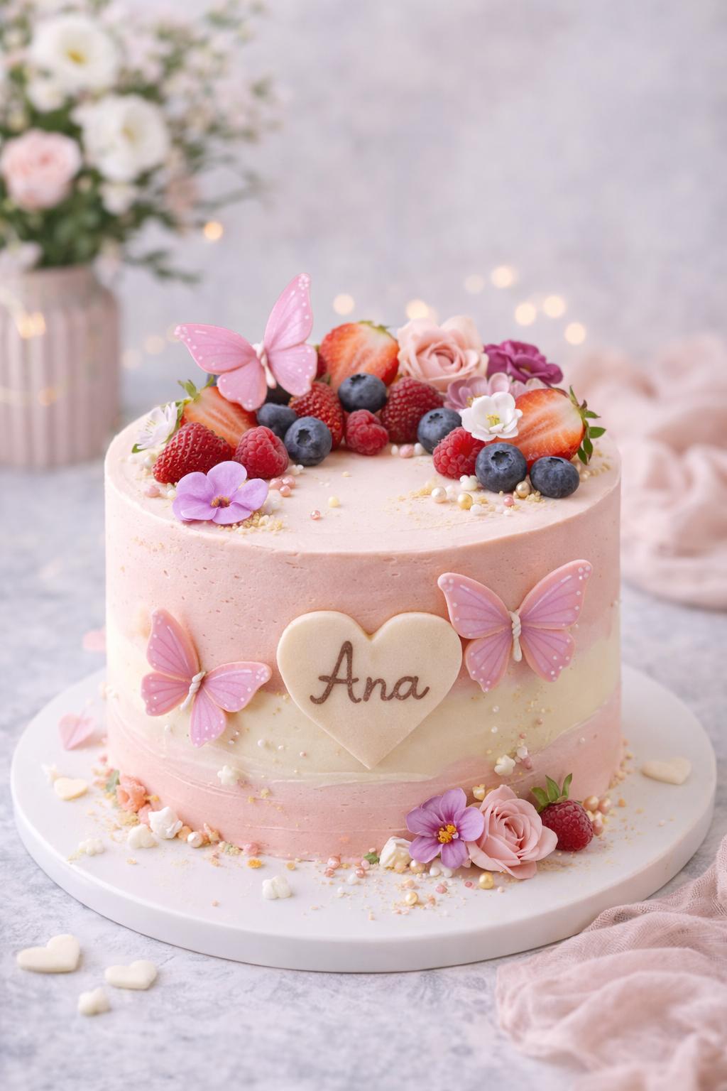 Tort pentru fetițe din ingrediente naturale